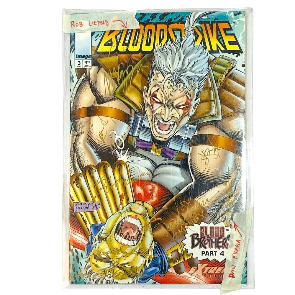 SIGNED Bloodstrike #3 (1993) Image Comics Rob Liefeld Dan Fraga Eric Stephenson